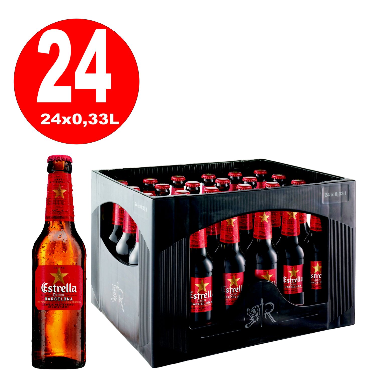 Estrella Damm Spanish Lager Beer Buy Beer Online Fast Delivery Also